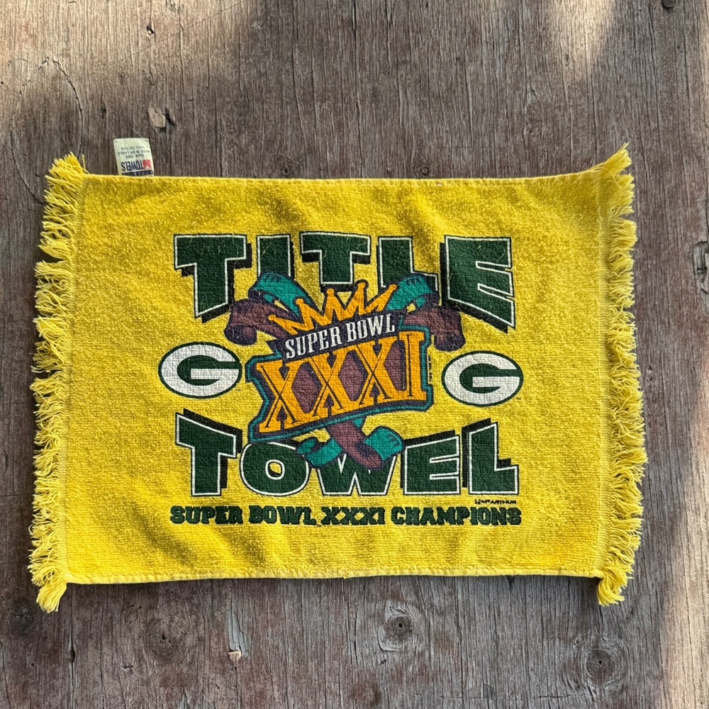 Vintage Green Bay Packers Official Rally Towel / 1996